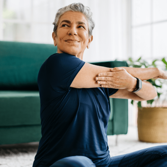 Boomer women stretching-min